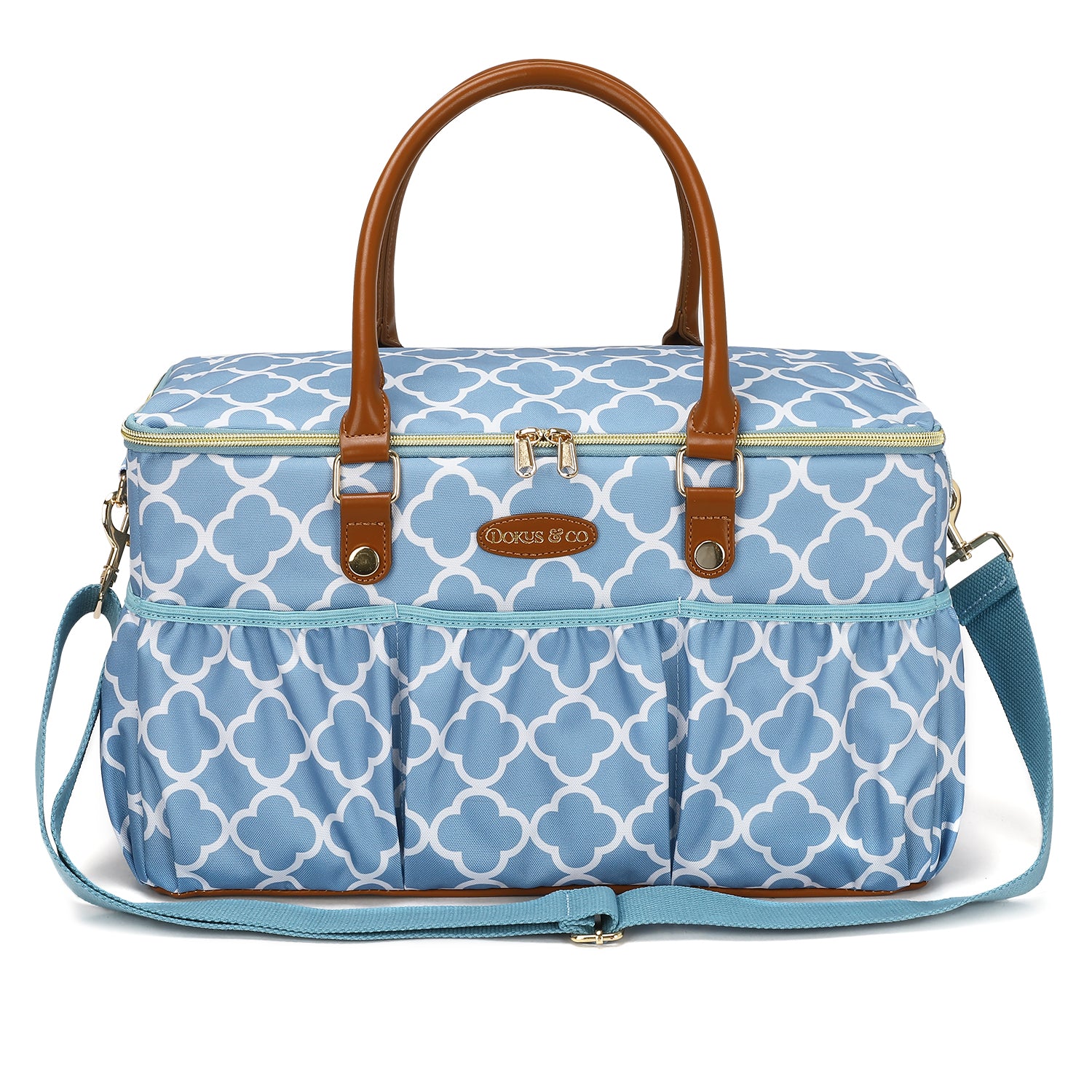Le Voyager Large Diaper Tote - Ocean Blue