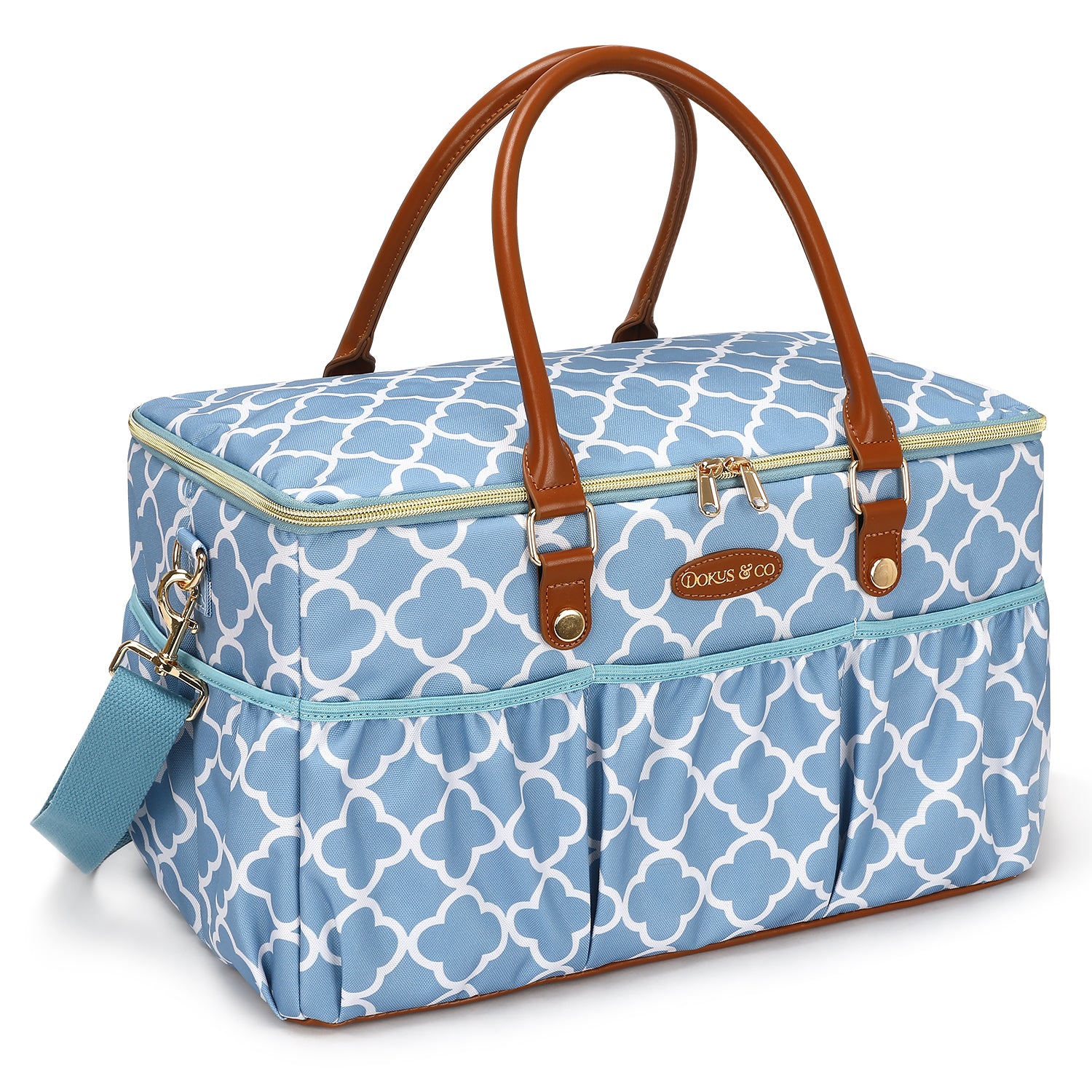 Le Voyager Large Diaper Tote - Ocean Blue