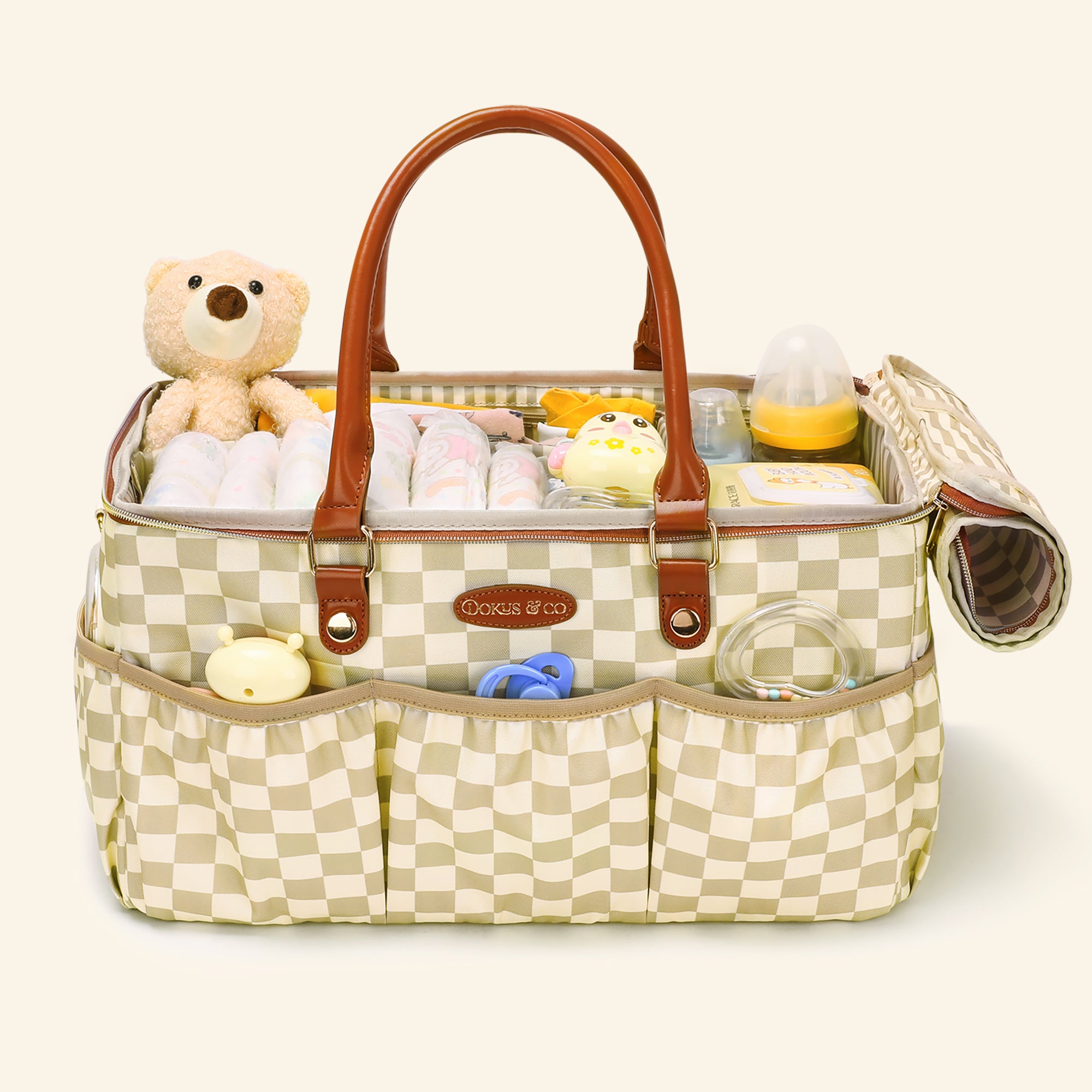 Le Voyager Large Diaper Tote - Elegant Beige