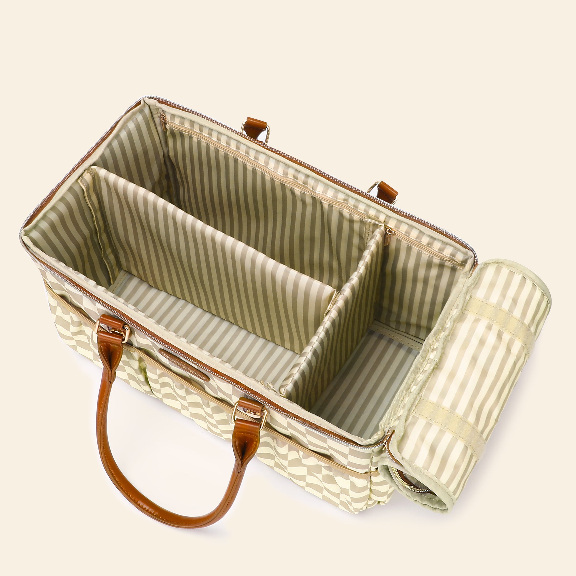 Le Voyager Large Diaper Tote - Elegant Beige